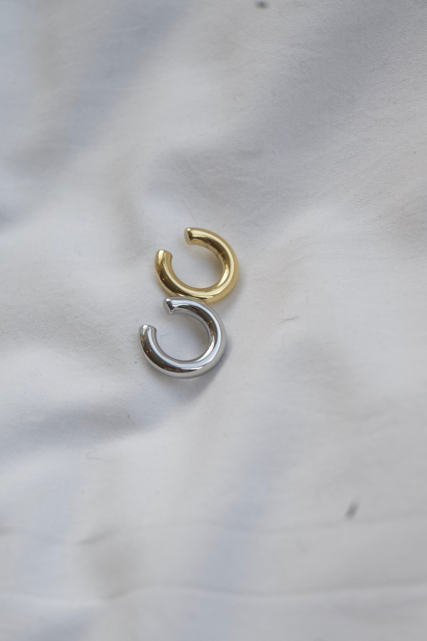 Classic Bold Earcuff-Goud/Zilver