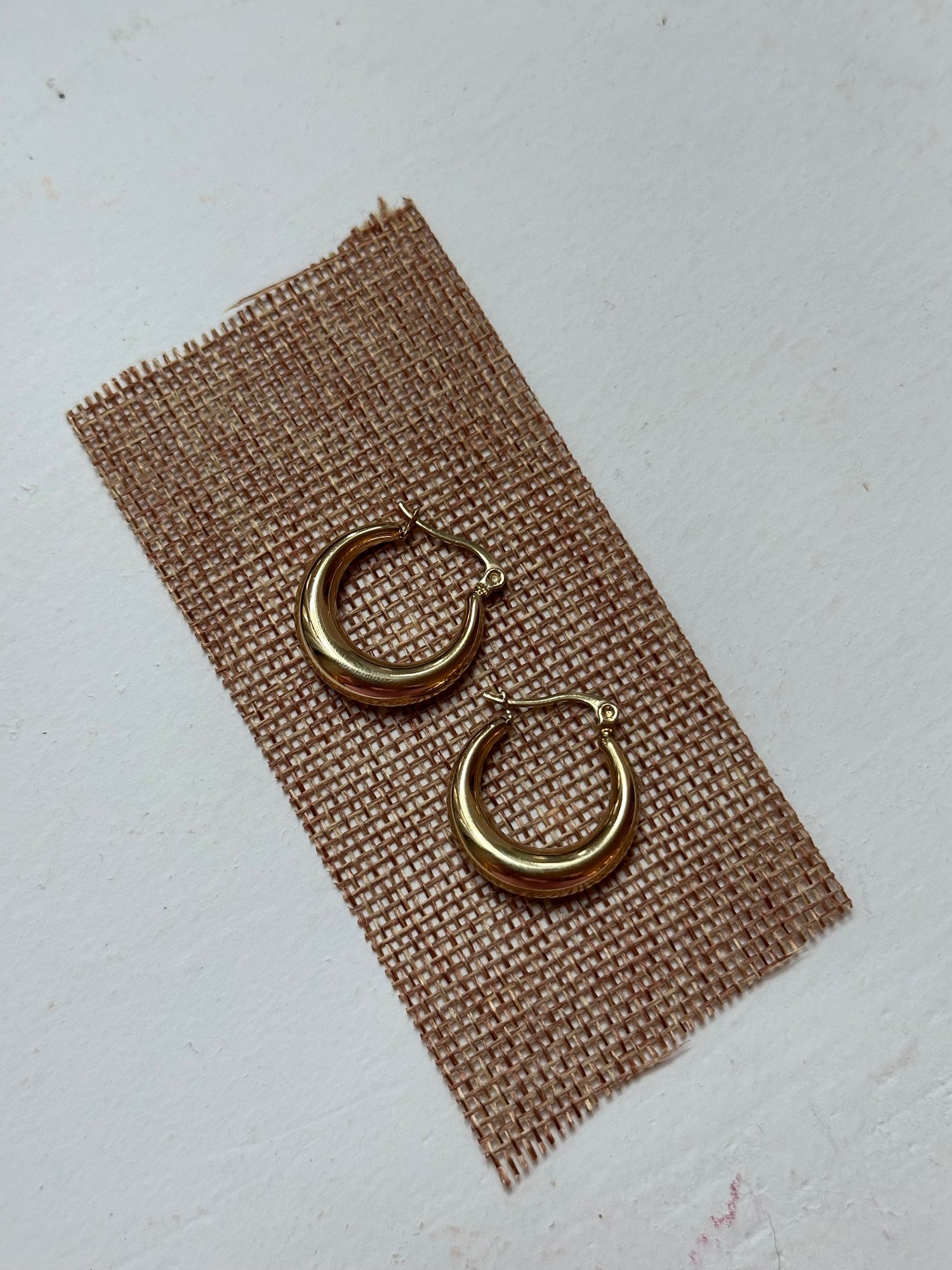 Small Basic Hoop Earrings-Goud/Zilver