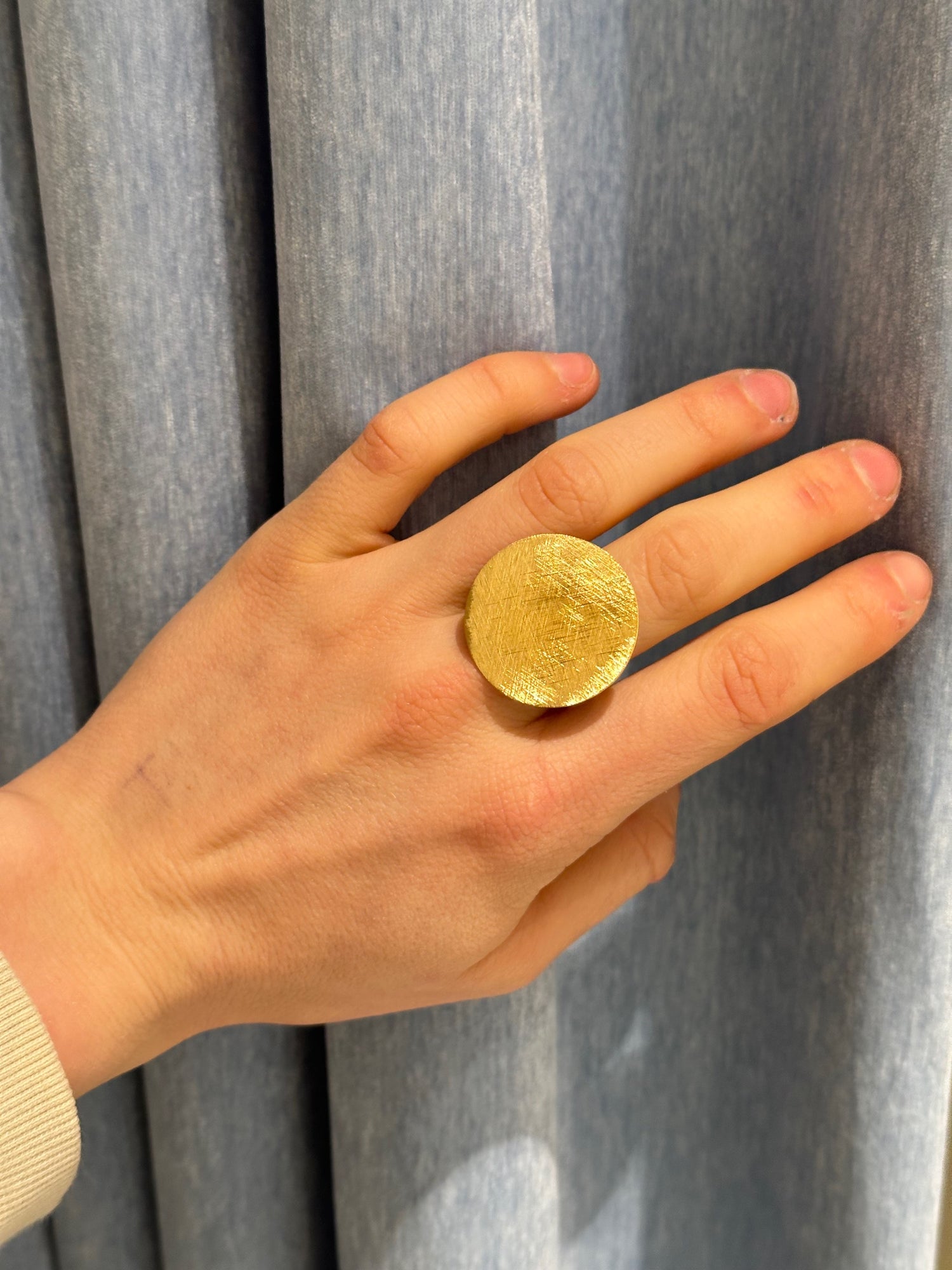 Golden Round Ring
