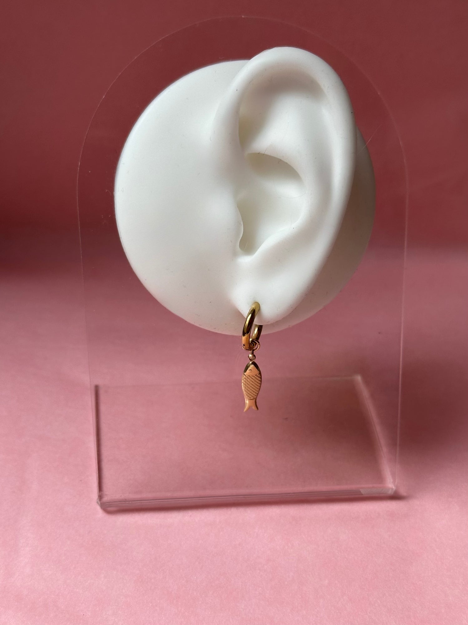 Little Golden Fish Earring