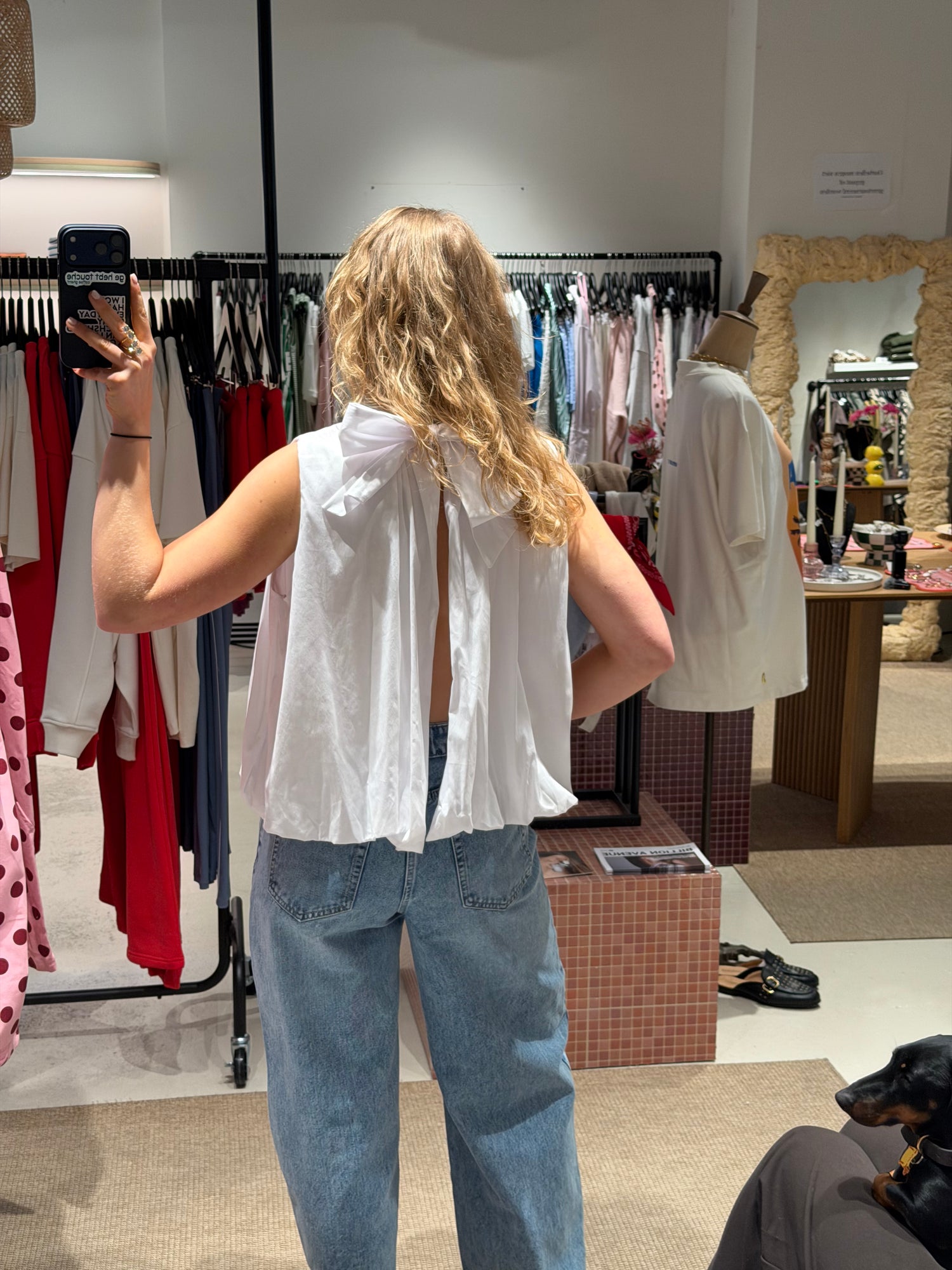 Maxime Bow Top White
