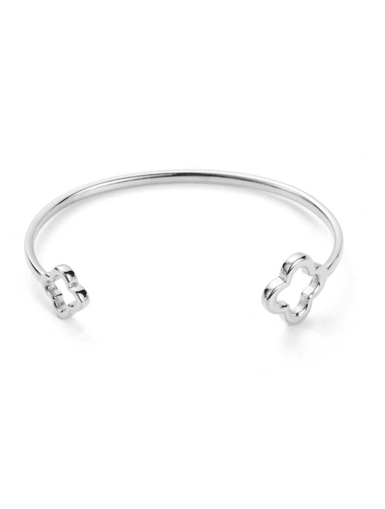 Double Clover Bracelet-Goud/Zilver