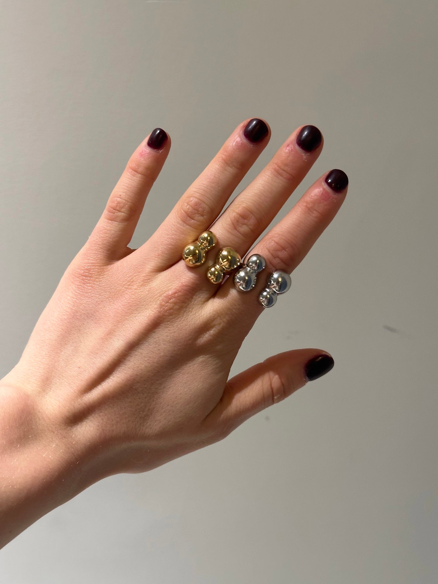 Bubble Ring-Goud/Zilver