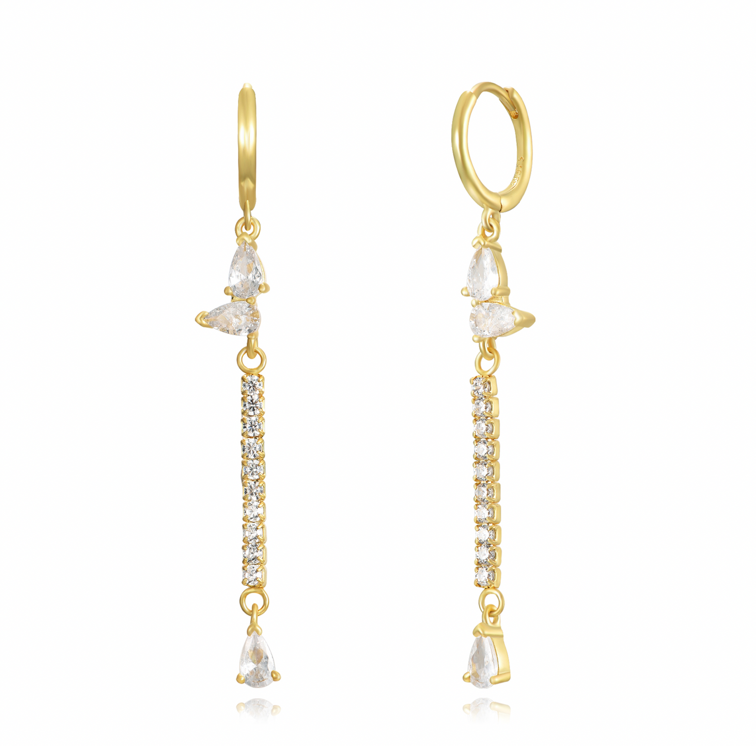 Delphine Diamond Earring- Verschillende kleuren