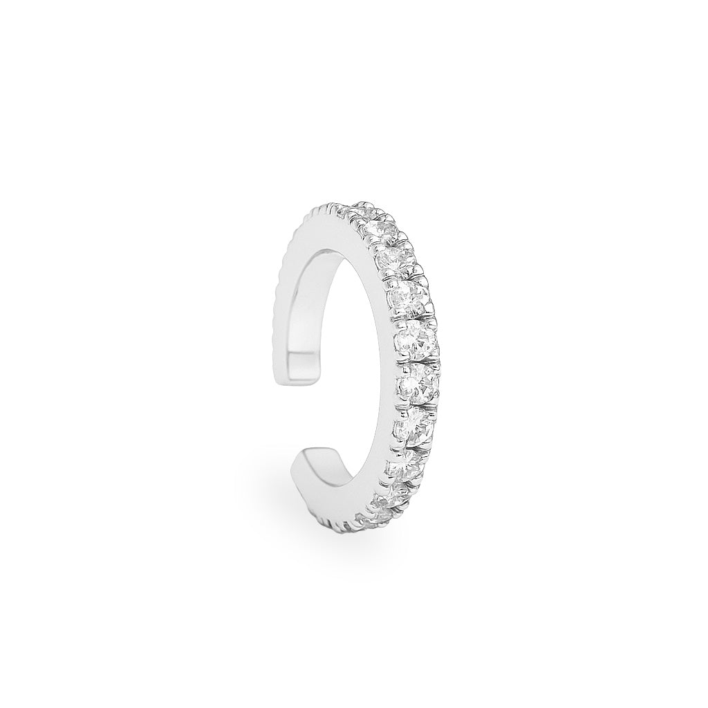 Classic Diamond Earcuff-Goud/Zilver
