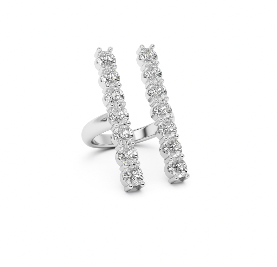 Iris Diamond Ring-Goud/Zilver