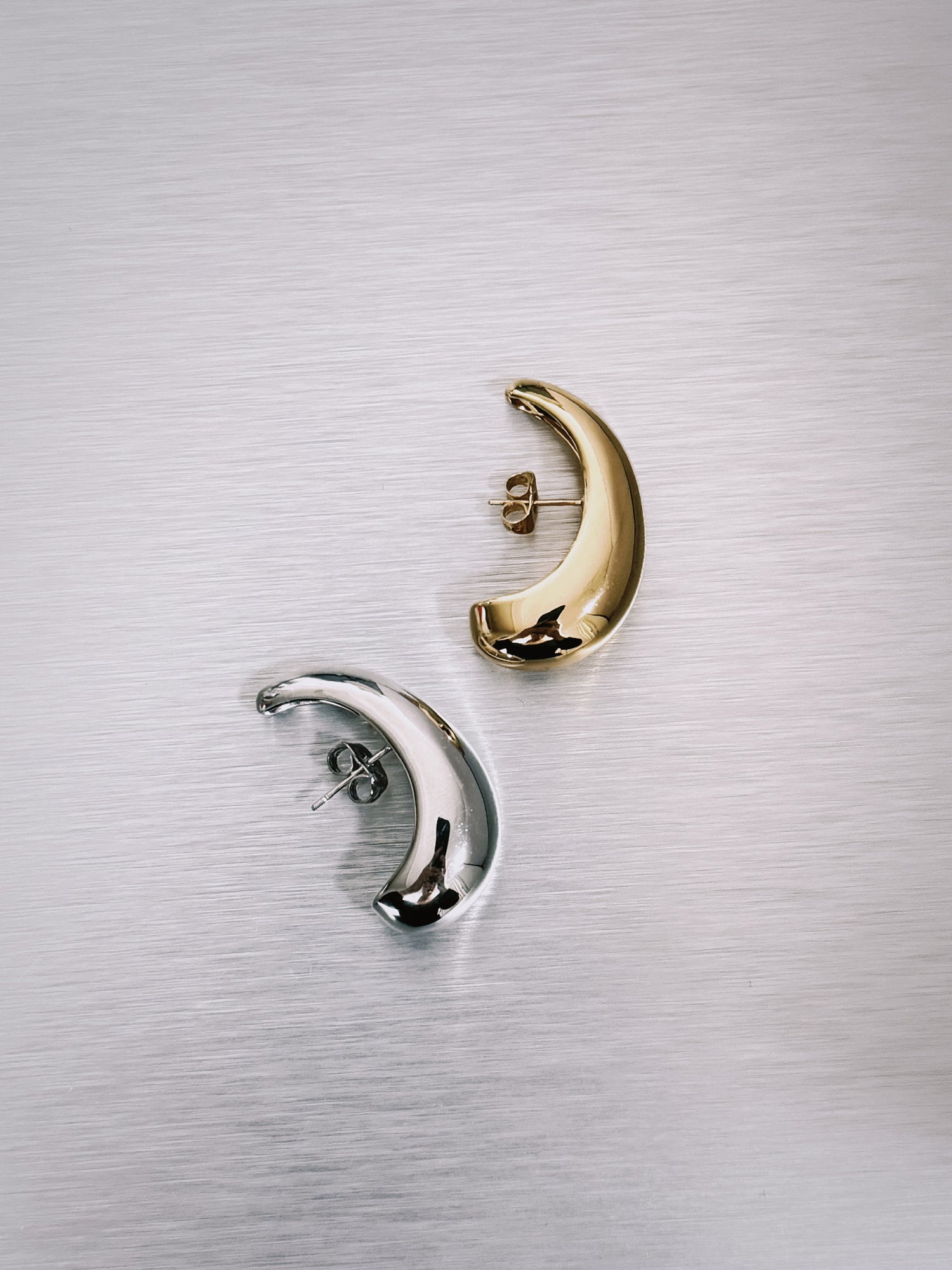 Bulb Earstud-Goud/Zilver
