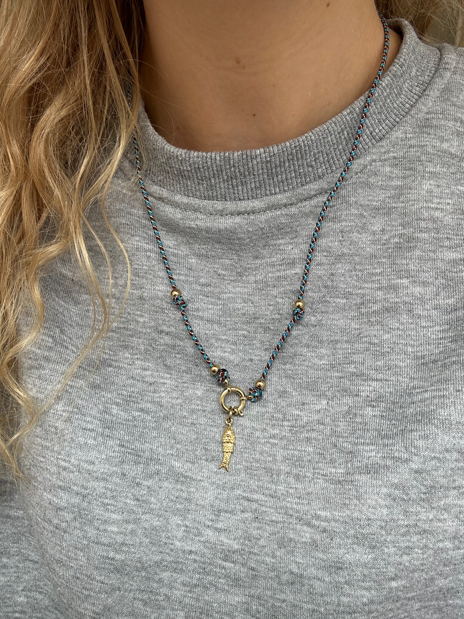 Céline Fish Cord Necklace