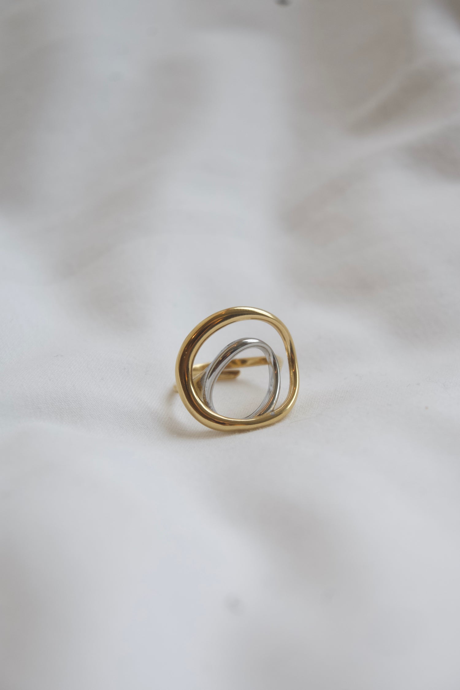 Hade Combi Double Circle Ring