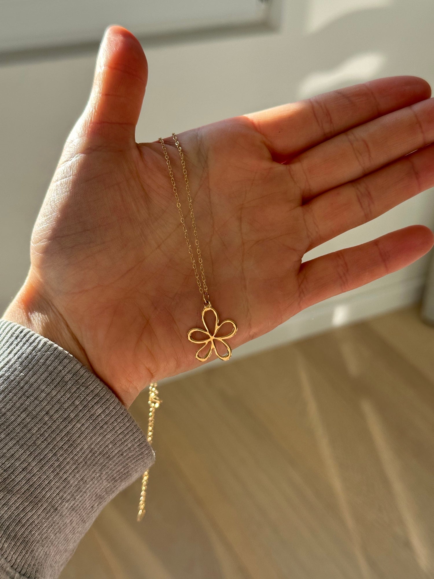 Little Golden Flower Necklace