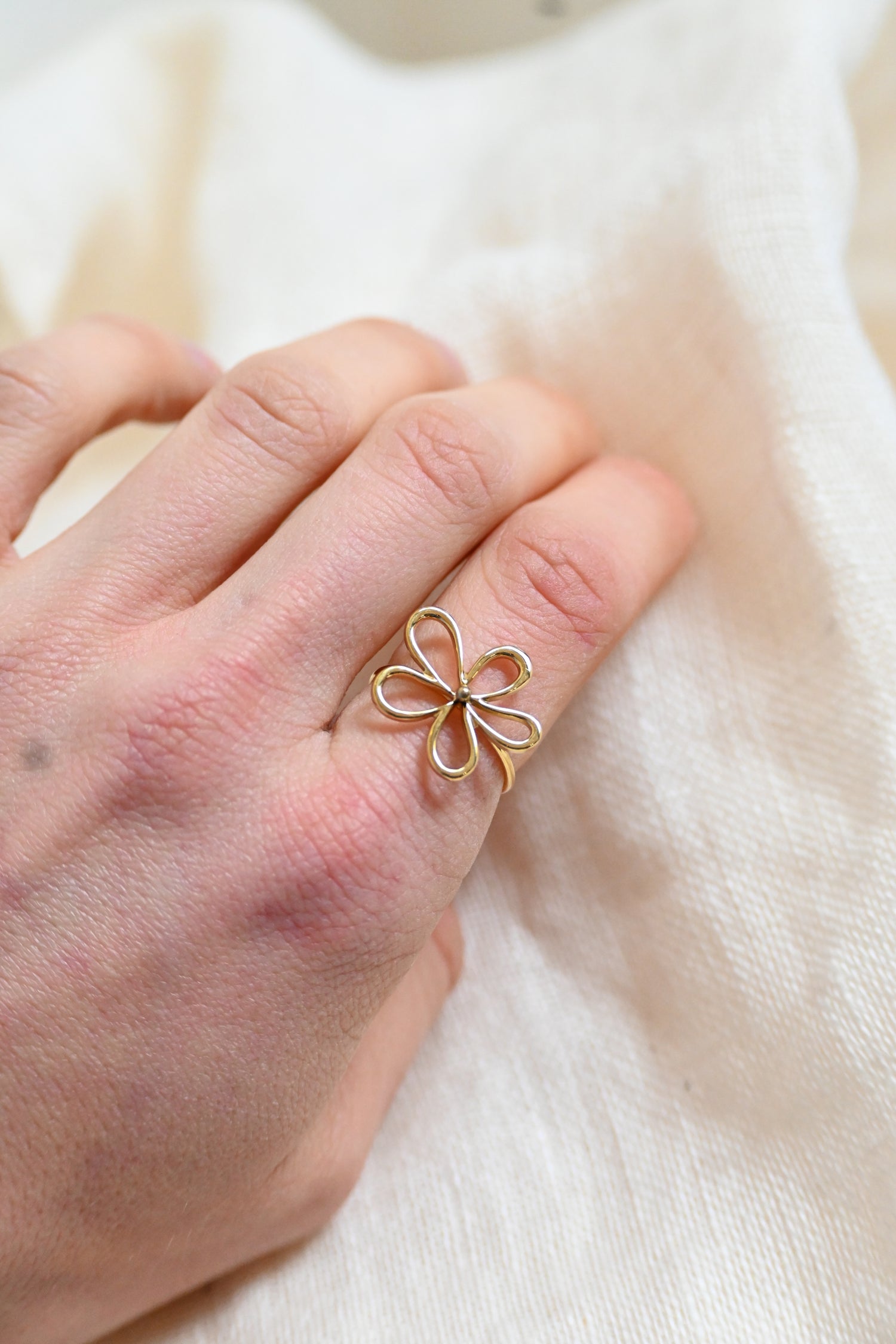 Little Golden Flower Ring