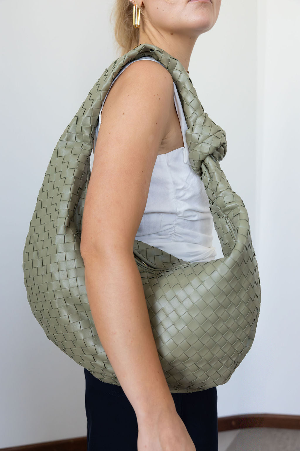Raya Woven Bag Green