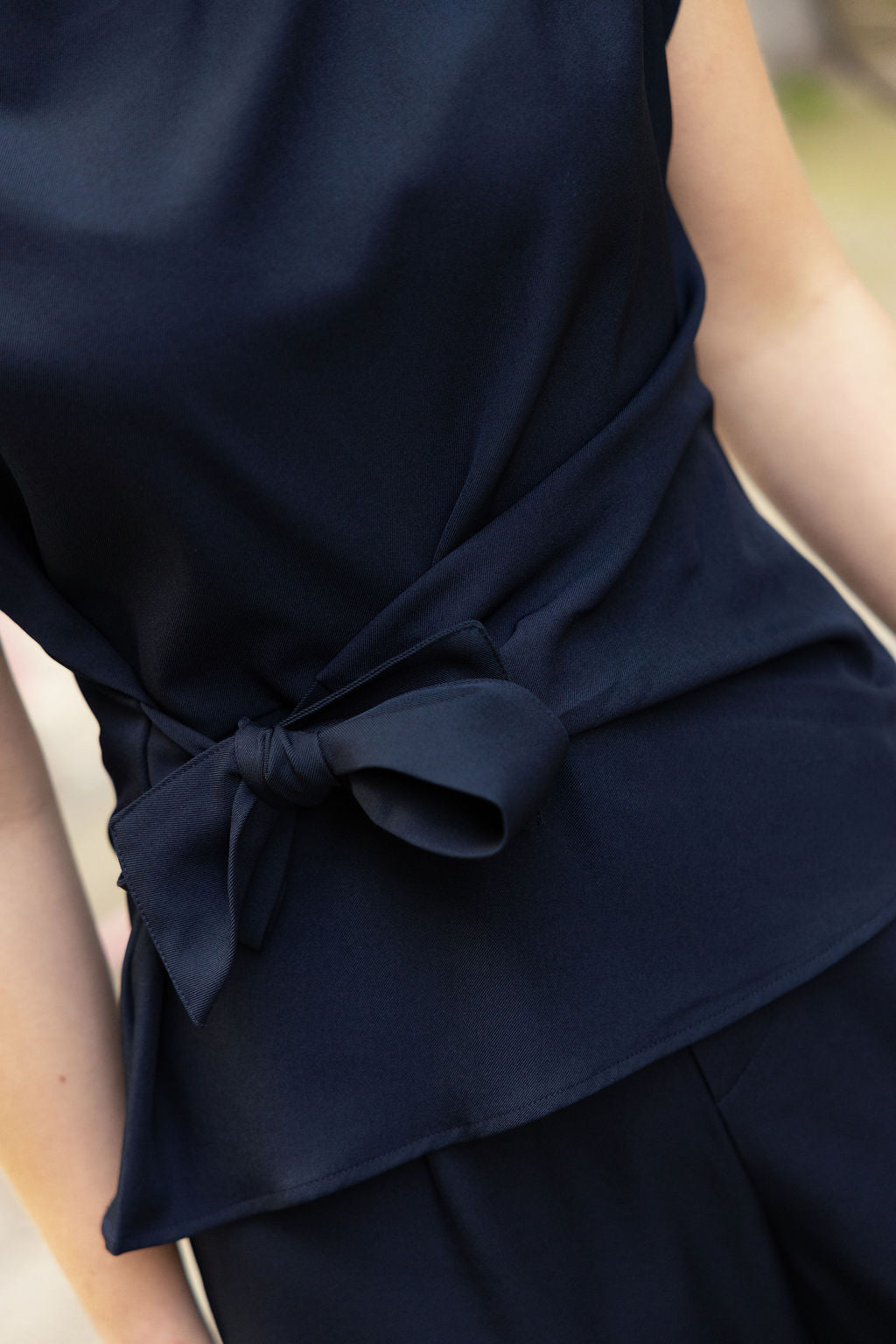 Lio Bow Top Marine Blue