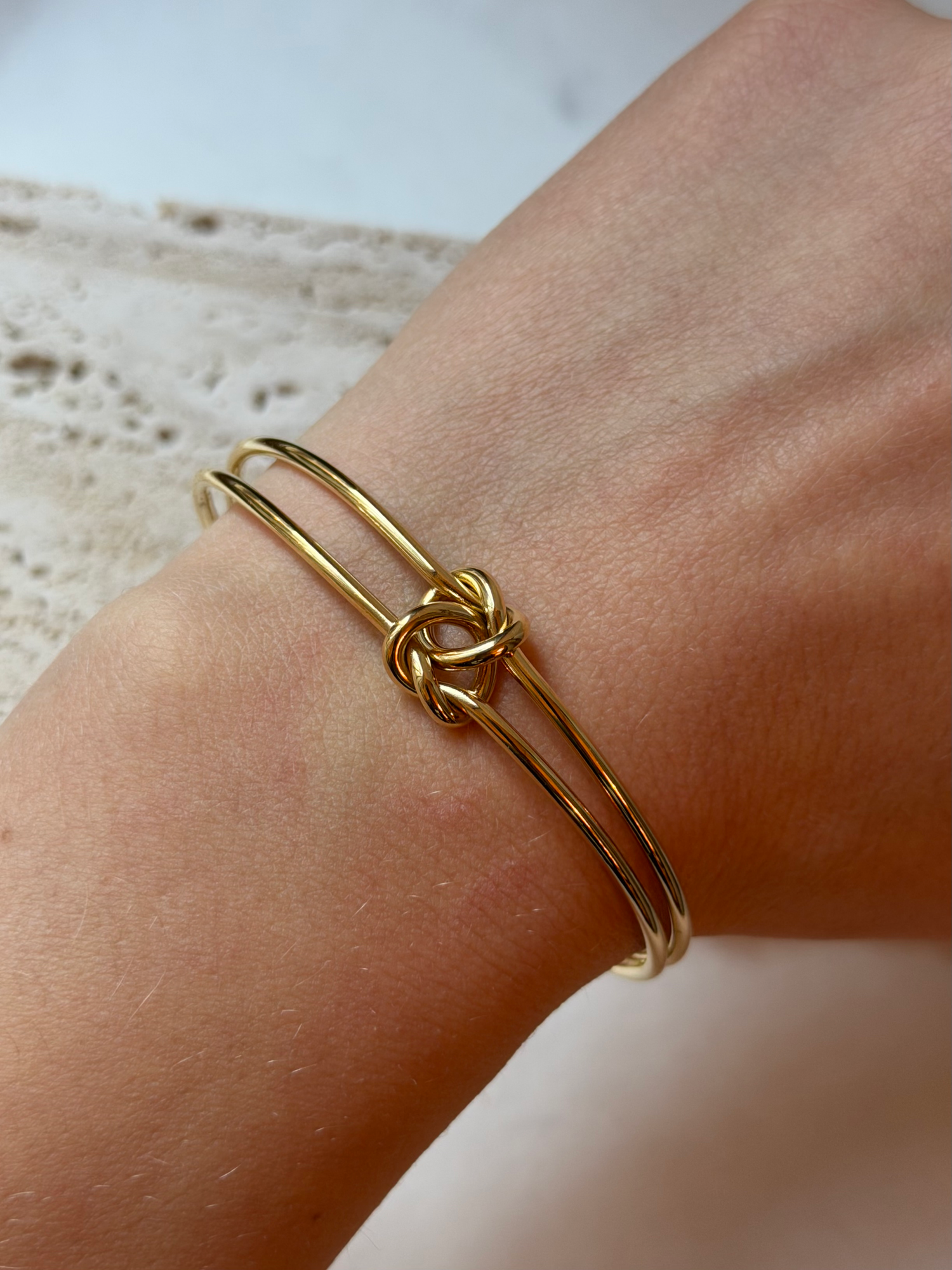 Golden Double Knott Bracelet