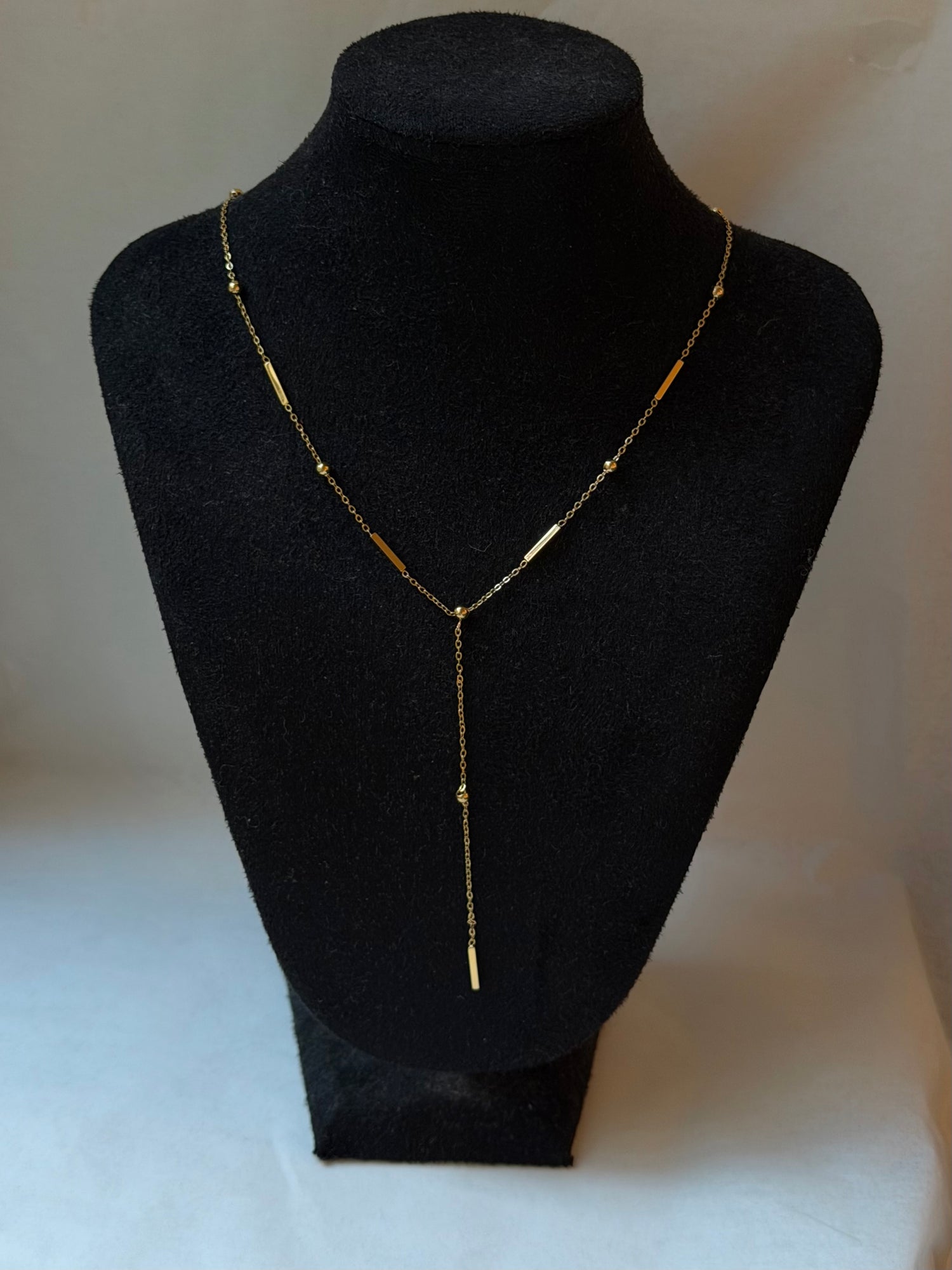 Golden Bar II Y-Necklace