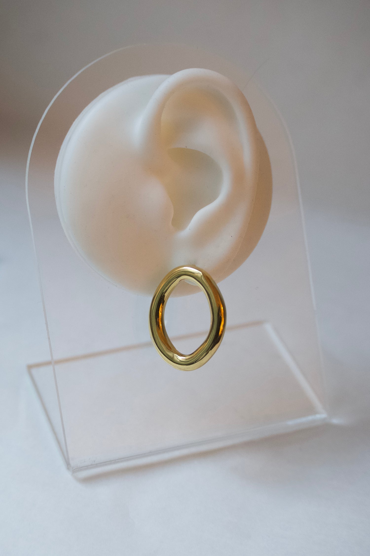 Kato Asymetric Round Earrings