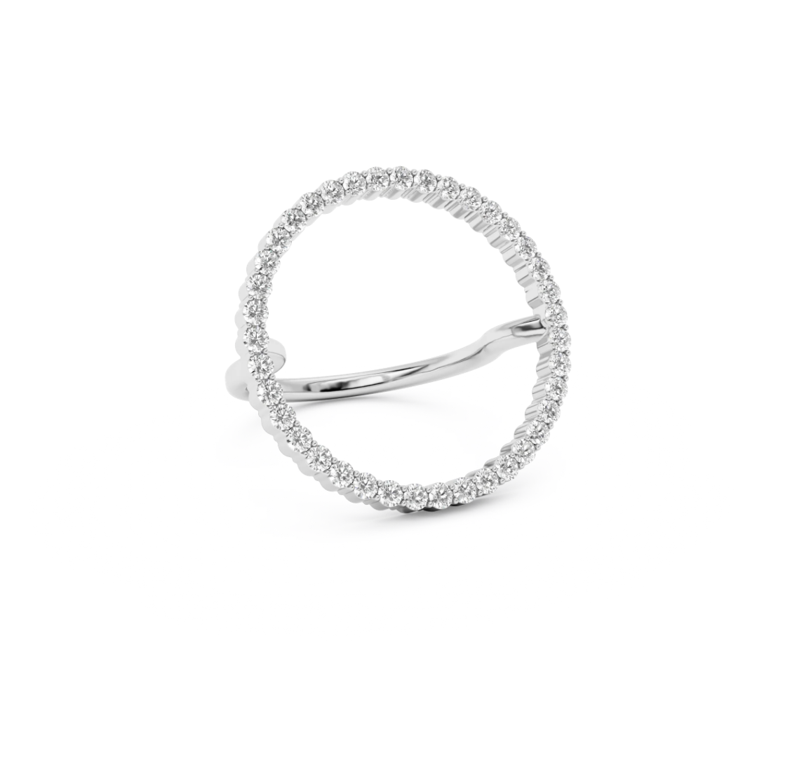 Jill Diamond Ring-Goud/Zilver