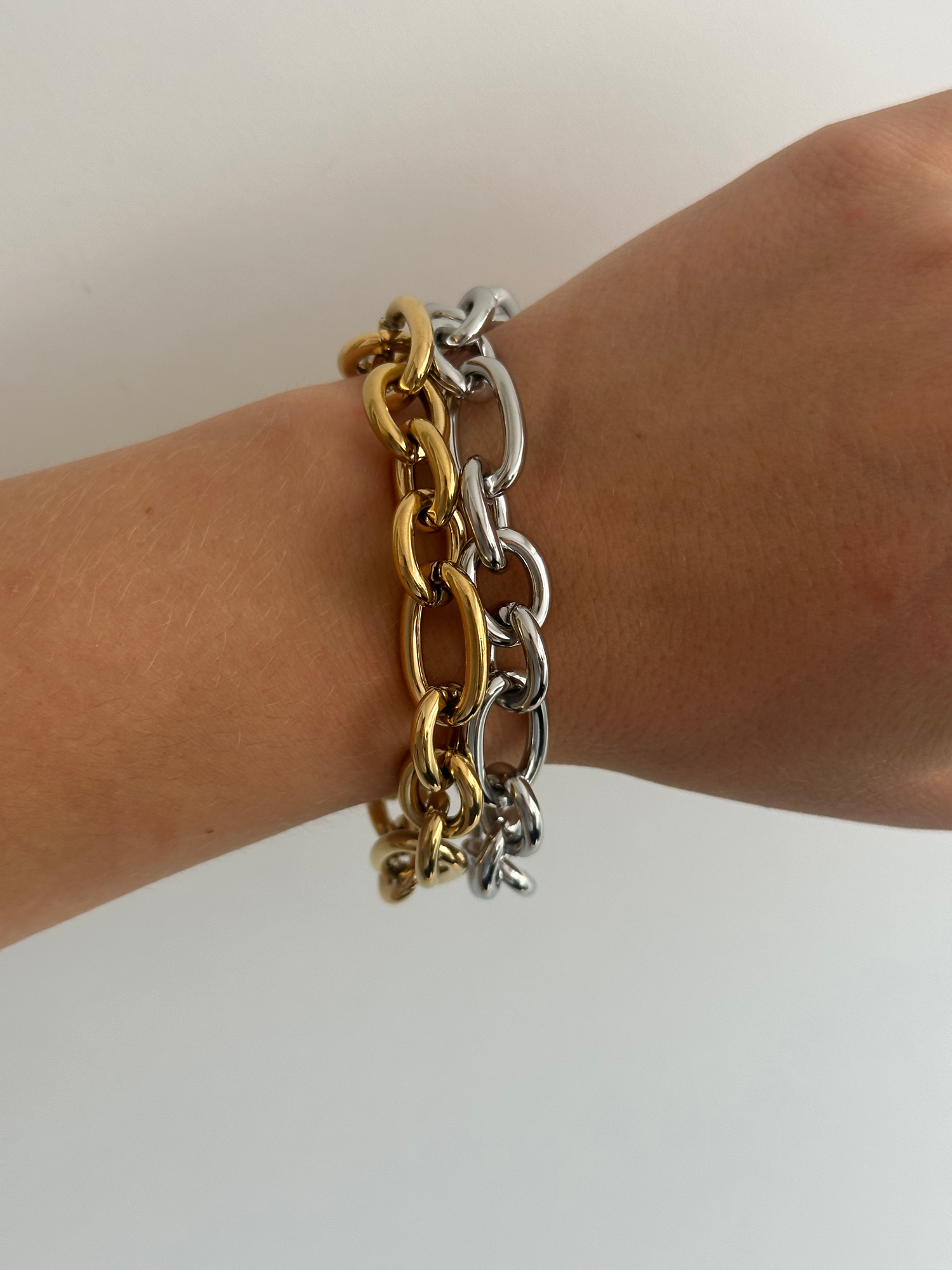 Judith Chain Bracelet-Goud/Zilver