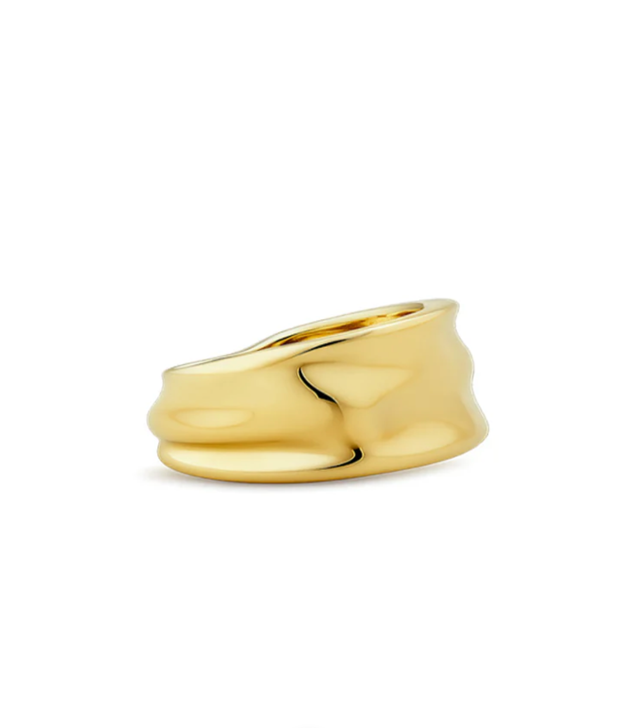 Small Ara Molten Ear Cuff-Goud/Zilver