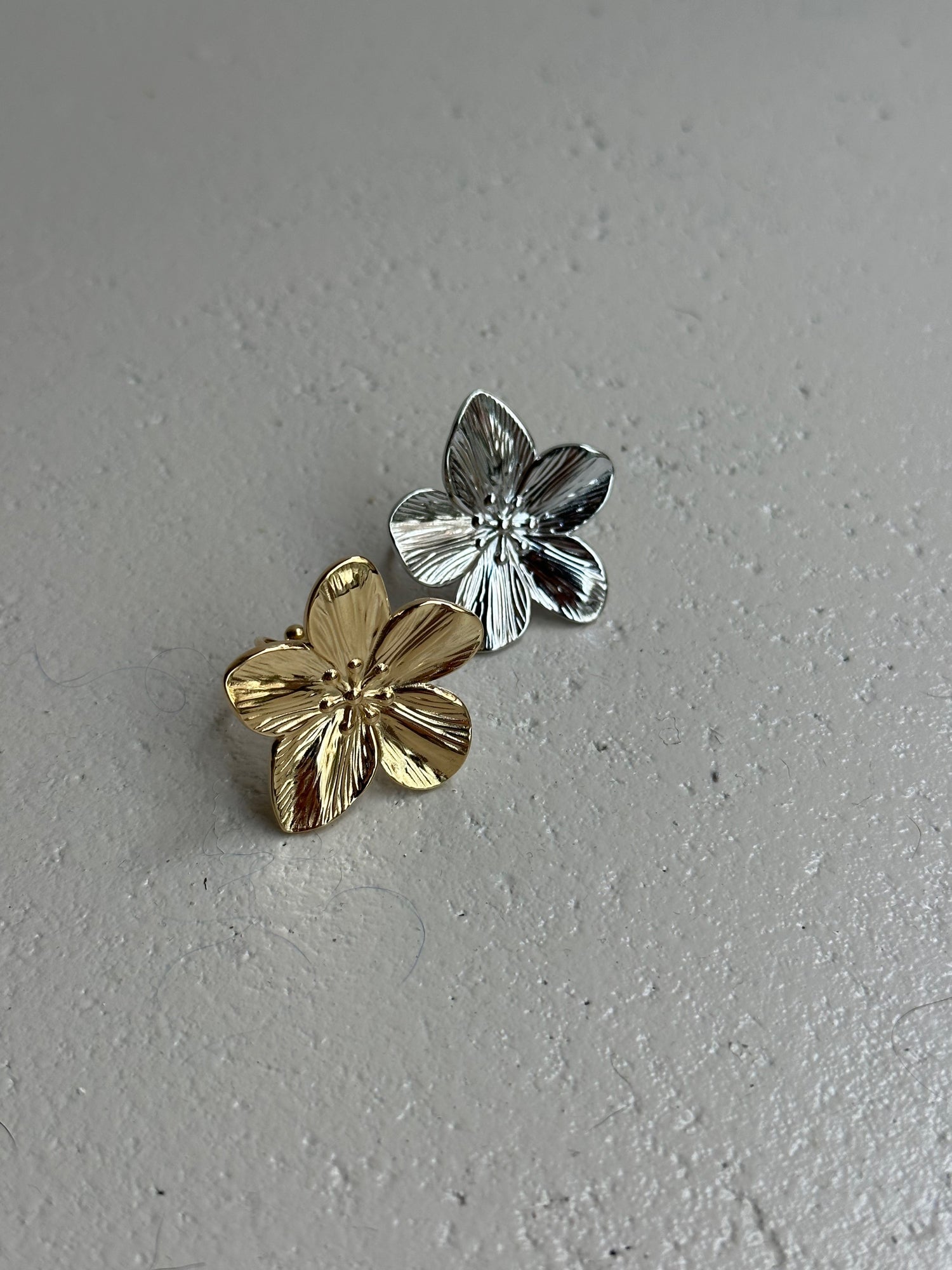 Amélie Flower ring-Goud/Zilver