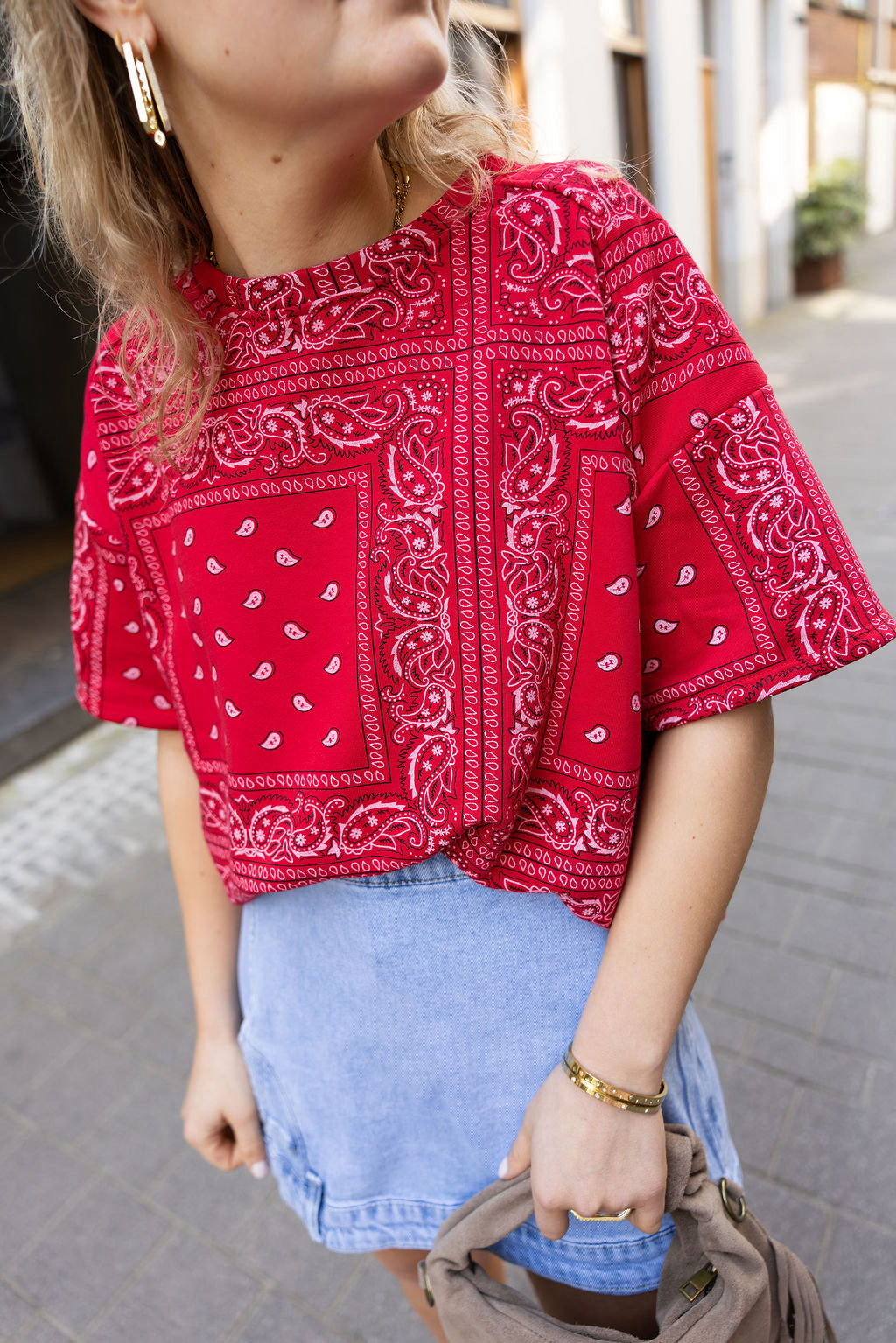Roxie Bandana T-Shirt Red