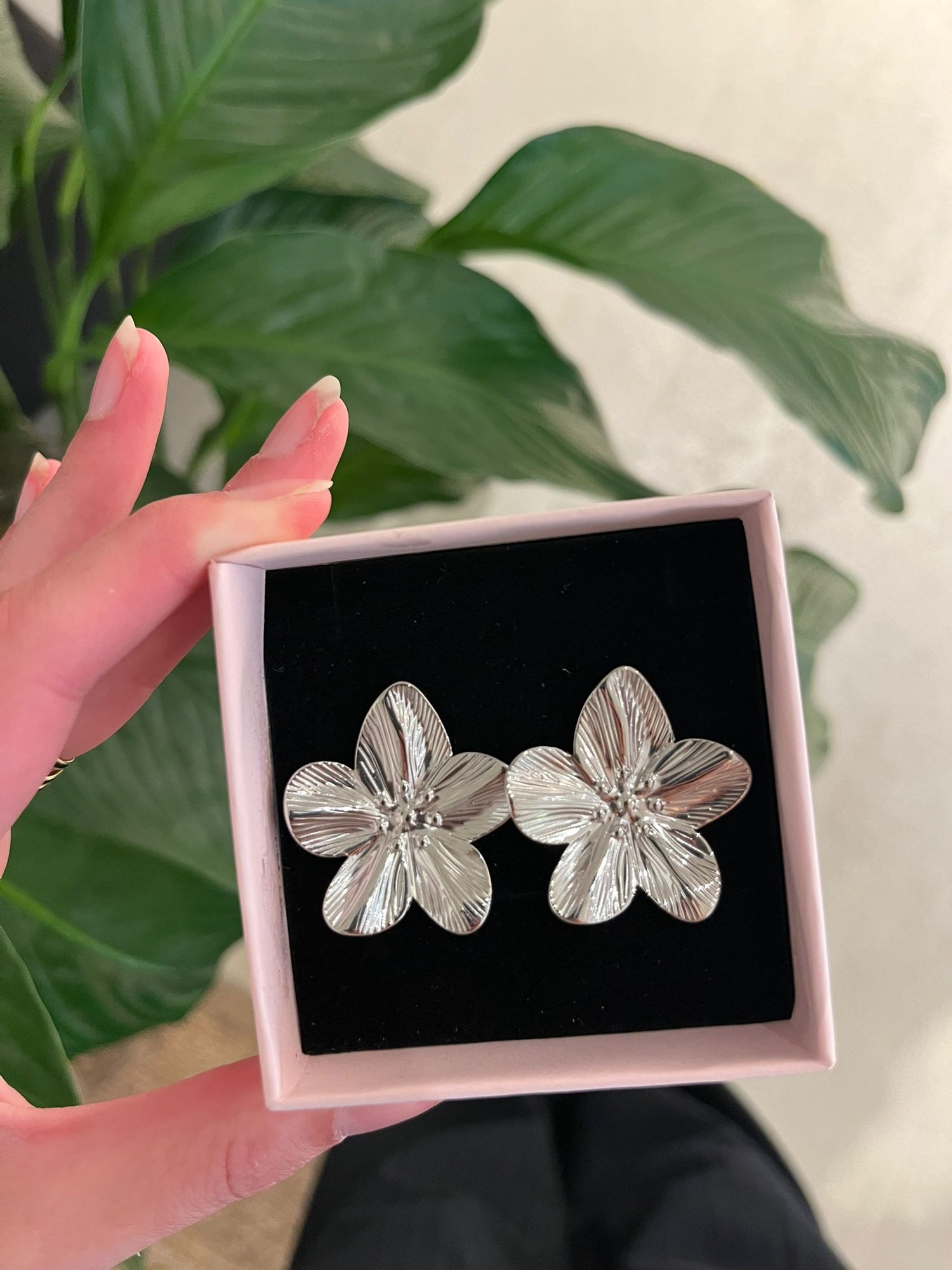 Amélie Flower Earrings-Goud/Zilver
