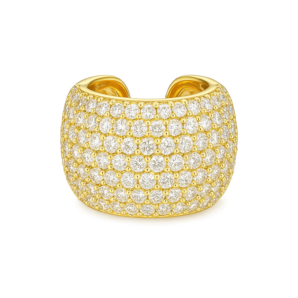 Ara Diamond Earcuff-Goud/Zilver
