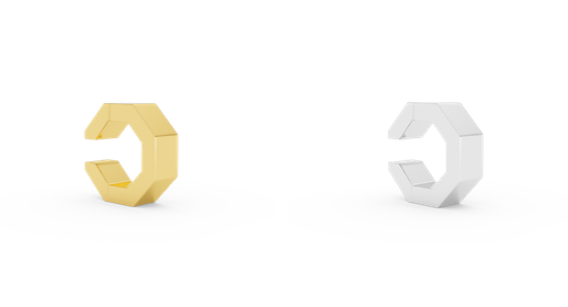 BA Edge Small Earcuff-Goud/Zilver