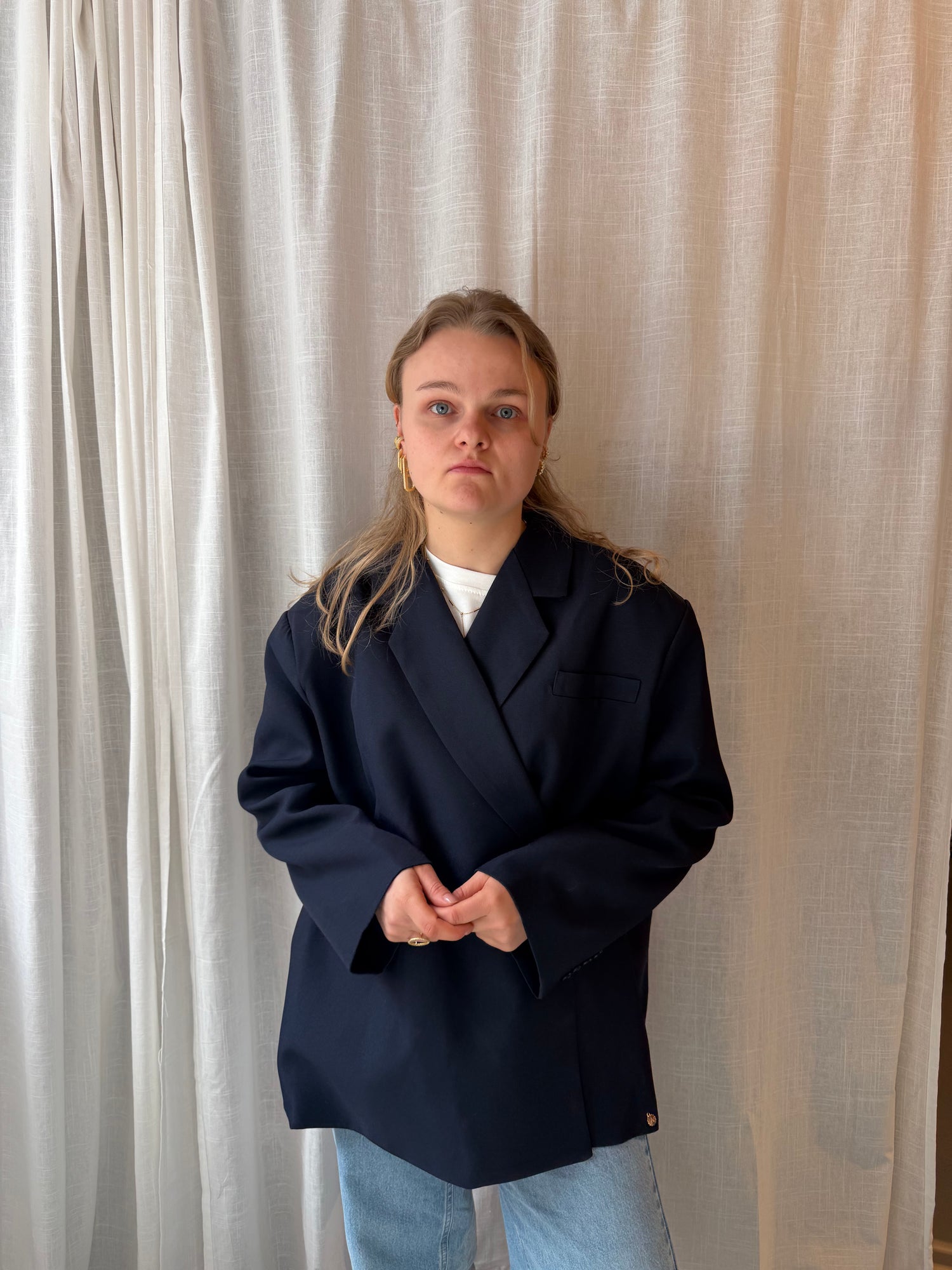 Julie Oversized Blazer Marine Blue