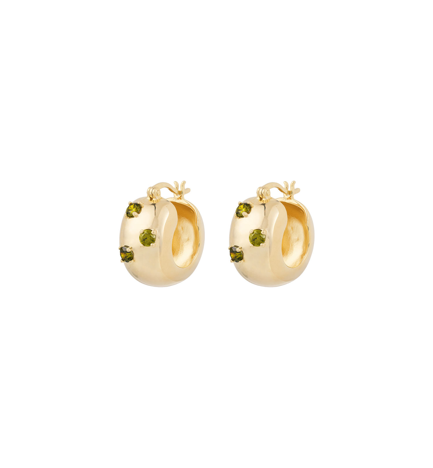 A&N Tableau Hoop Earrings-Goud/Zilver