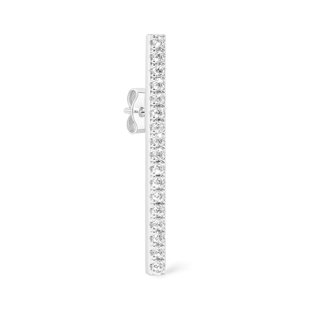 Bari Diamond Earstud-Goud/Zilver
