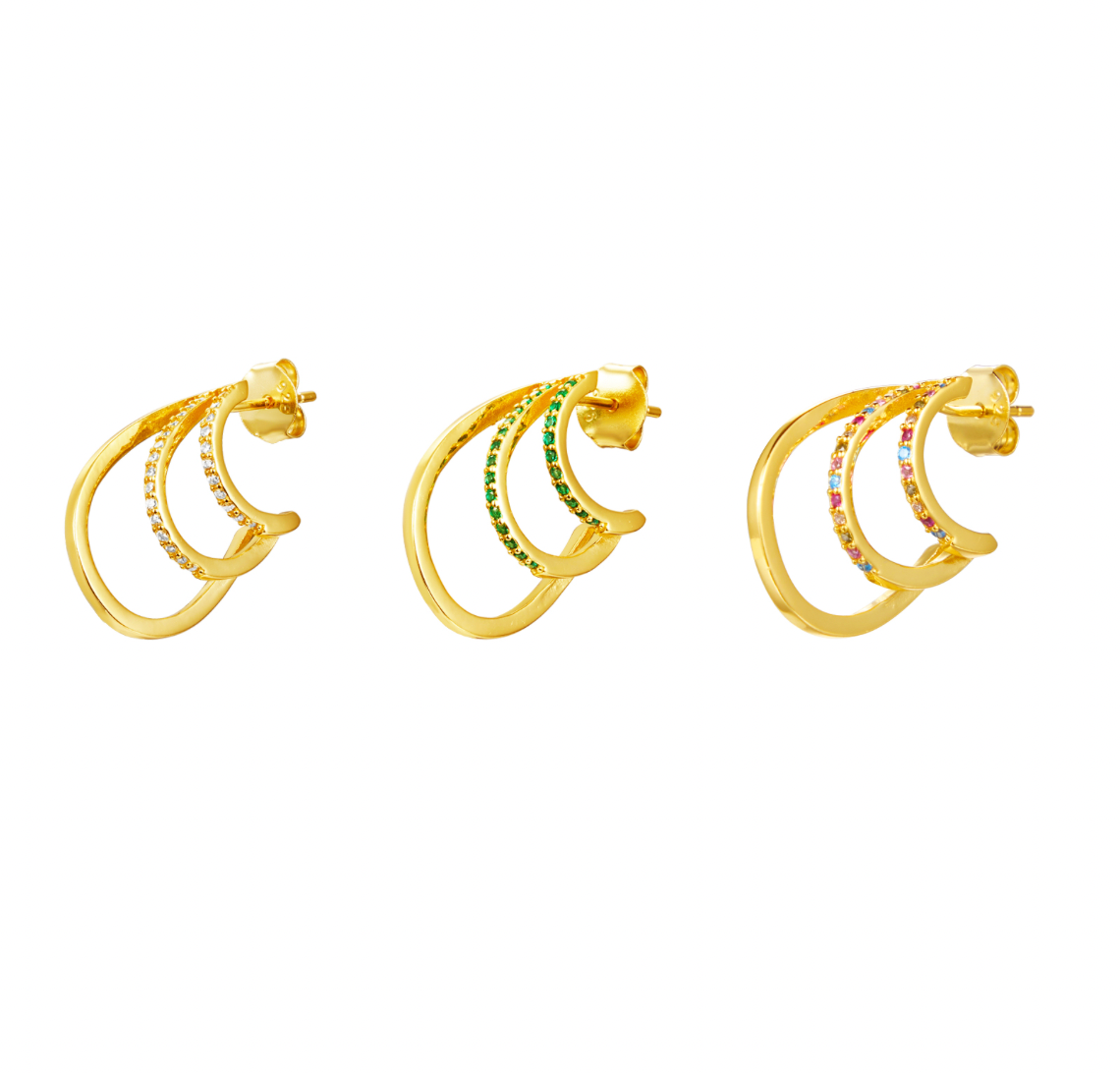 Tripple Hoop Earring- Verschillende kleuren