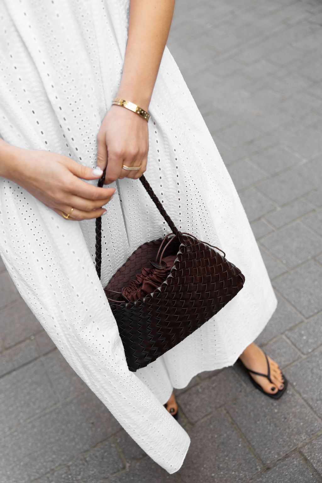 Loua Woven Bag Brown