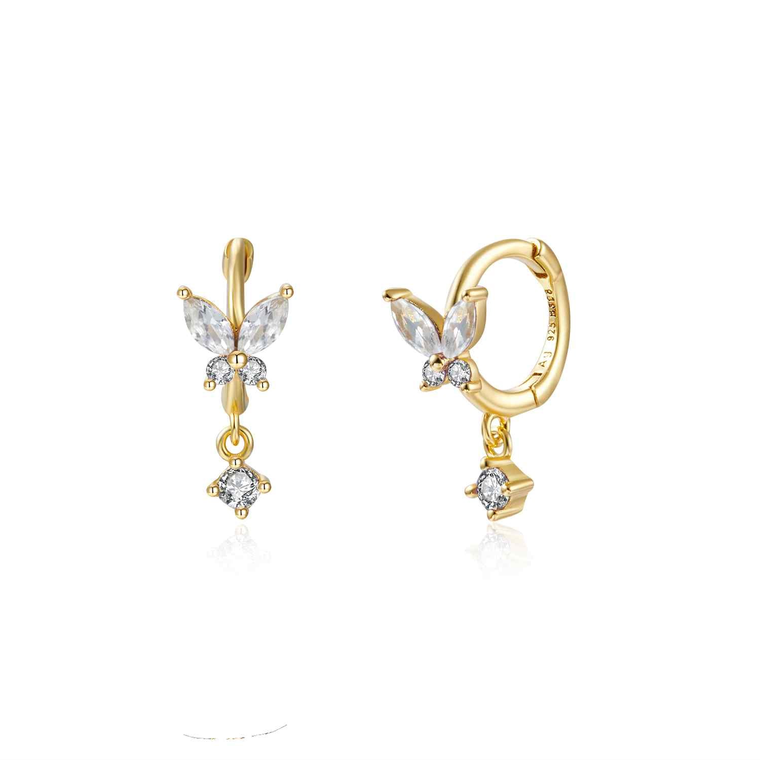 Little Butterfly Hoop-Goud/Zilver