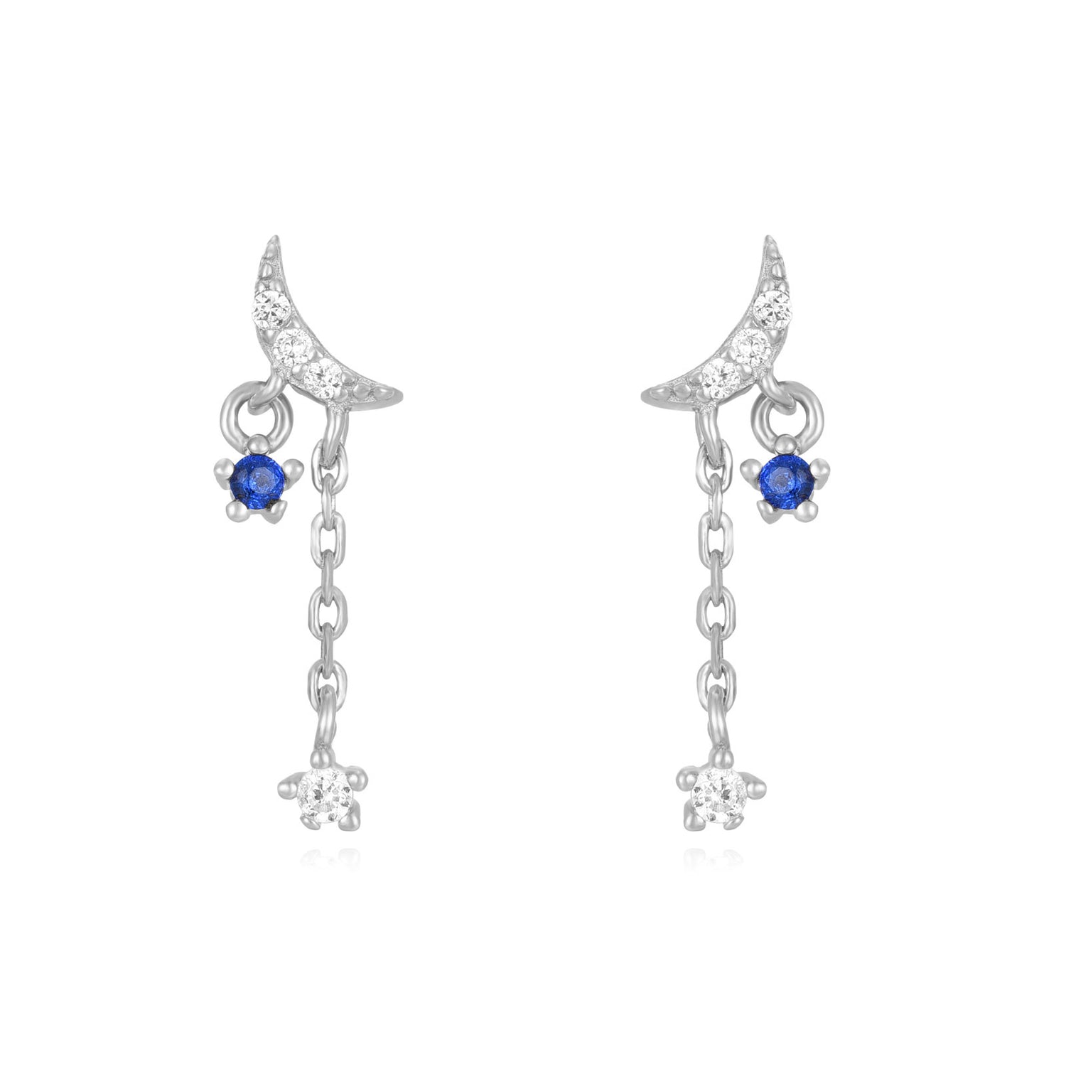 Little Moon Earrings-Goud/Zilver