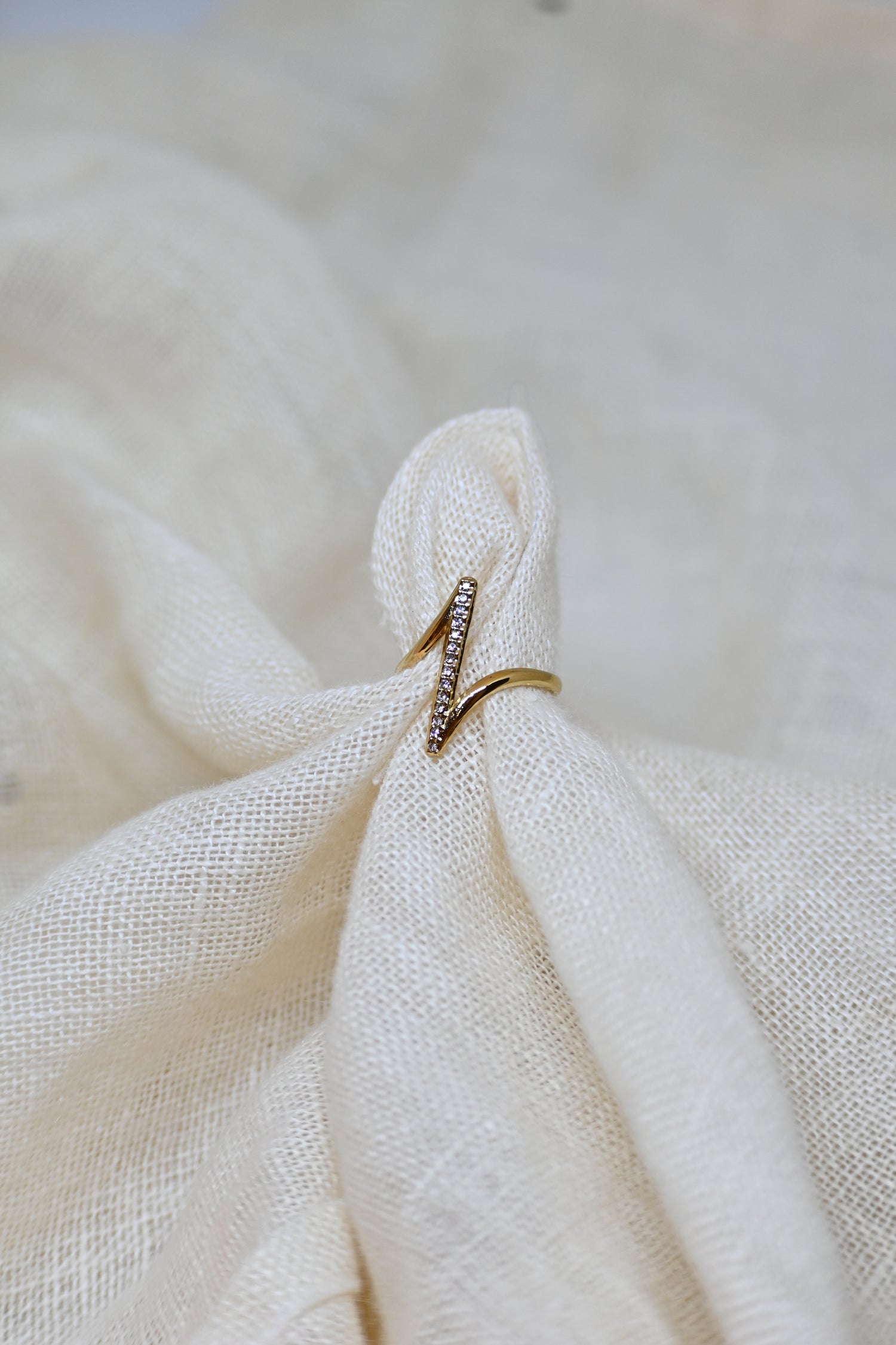 Kate Golden Stretching Ring-Goud/Zilver