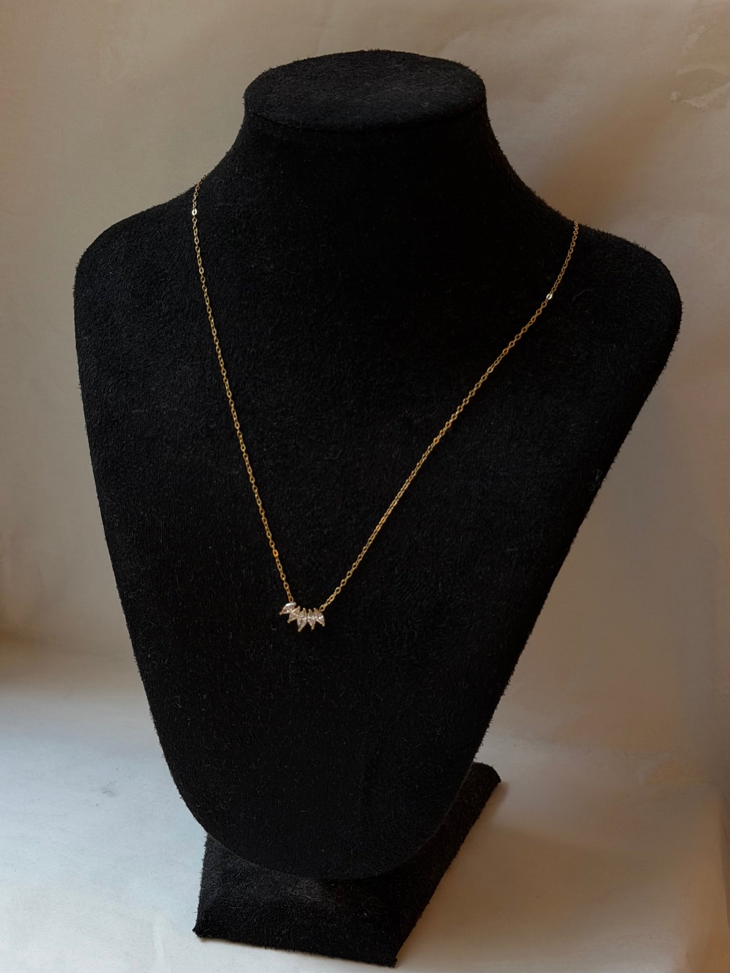 Lua Diamond Crown Necklace