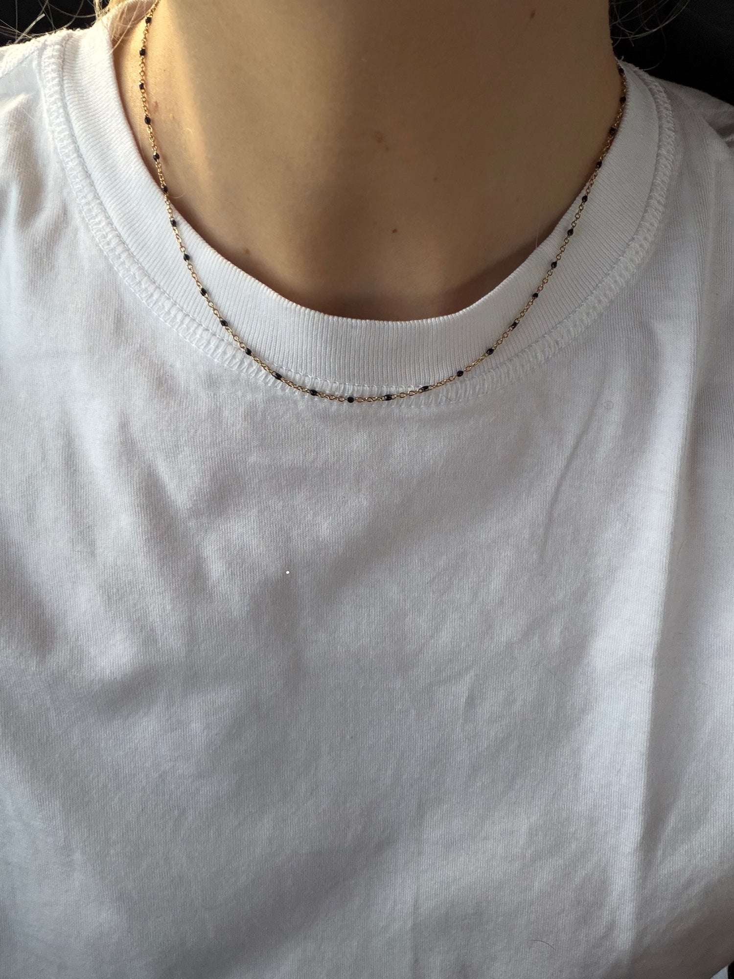 Hymke Fine Black Necklace