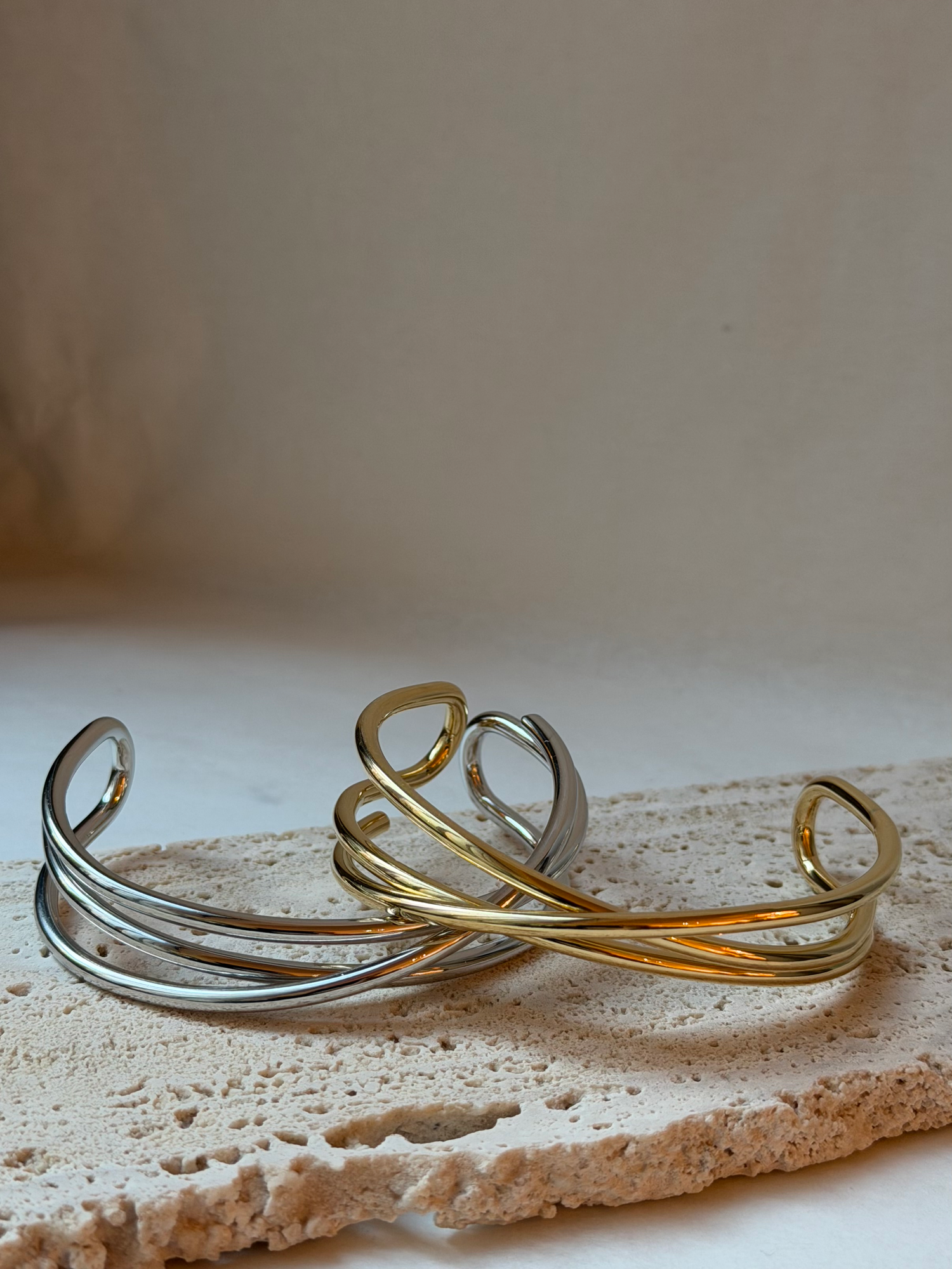 Flo Whirl Bracelet-Goud/Zilver
